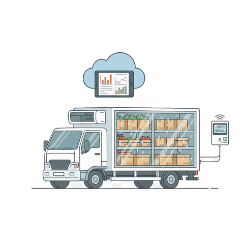 Illustration of a refrigerator unit