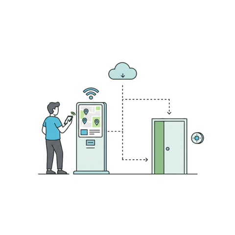 Illustration of a refrigerator unit