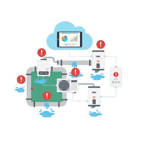Illustration of a refrigerator unit