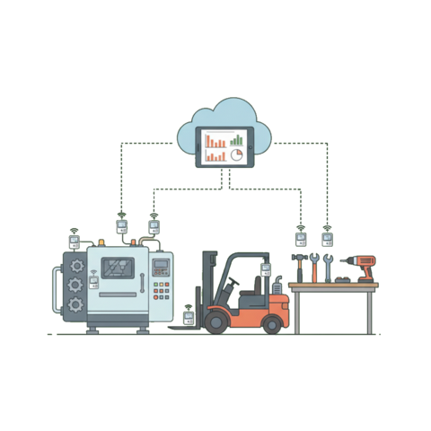 Illustration of a refrigerator unit