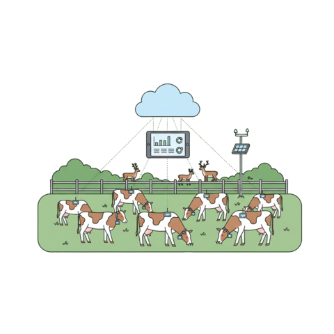 Illustration of a refrigerator unit