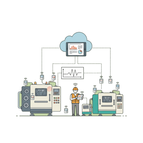 Illustration of a refrigerator unit