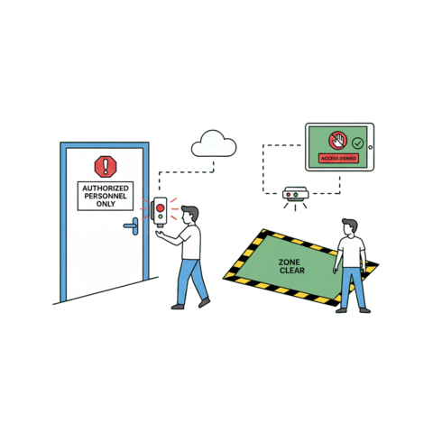 Illustration of a refrigerator unit