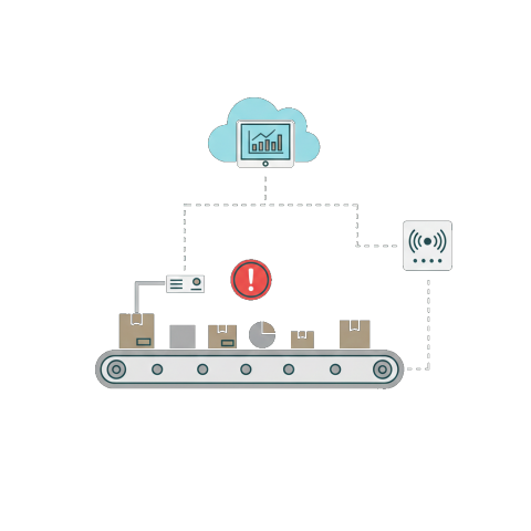 Illustration of a refrigerator unit