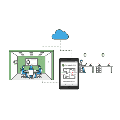 Illustration of a refrigerator unit