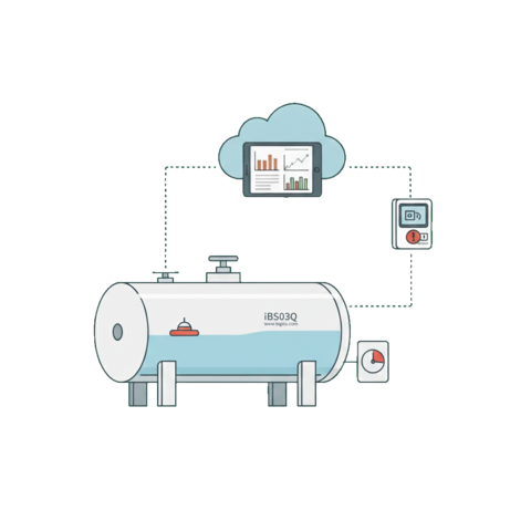 Illustration of a refrigerator unit