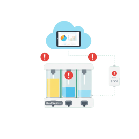 Illustration of a refrigerator unit