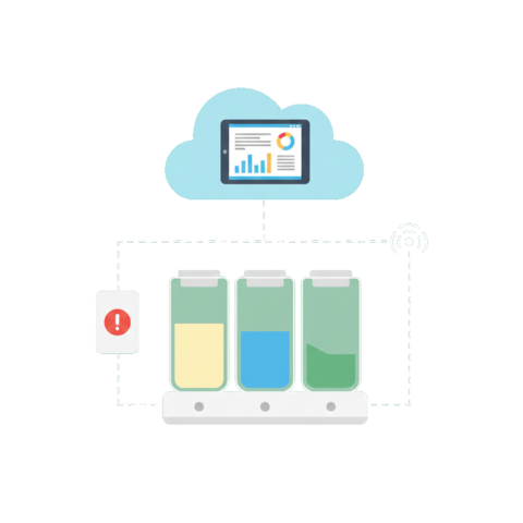 Illustration of a refrigerator unit