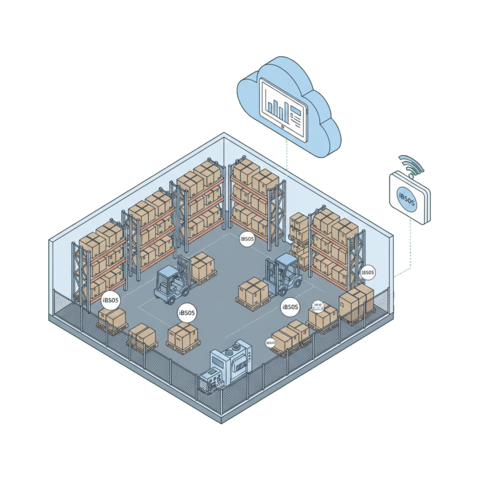 Illustration of a refrigerator unit