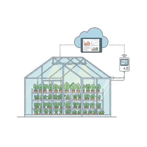 Illustration of a refrigerator unit