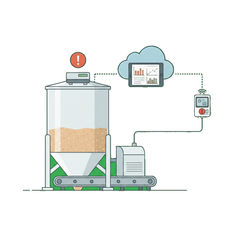 Illustration of a refrigerator unit