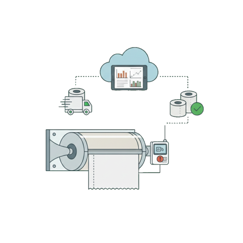 Illustration of a refrigerator unit